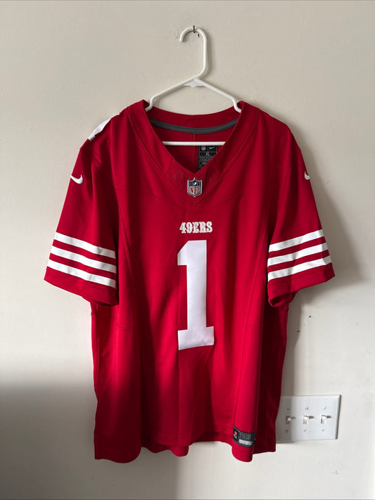Men's Nike Deebo Samuel Sr 1 San Francisco 49ers Vapor Lmtd Jersey Sz XL - RARE - Kyle’s Football Cards