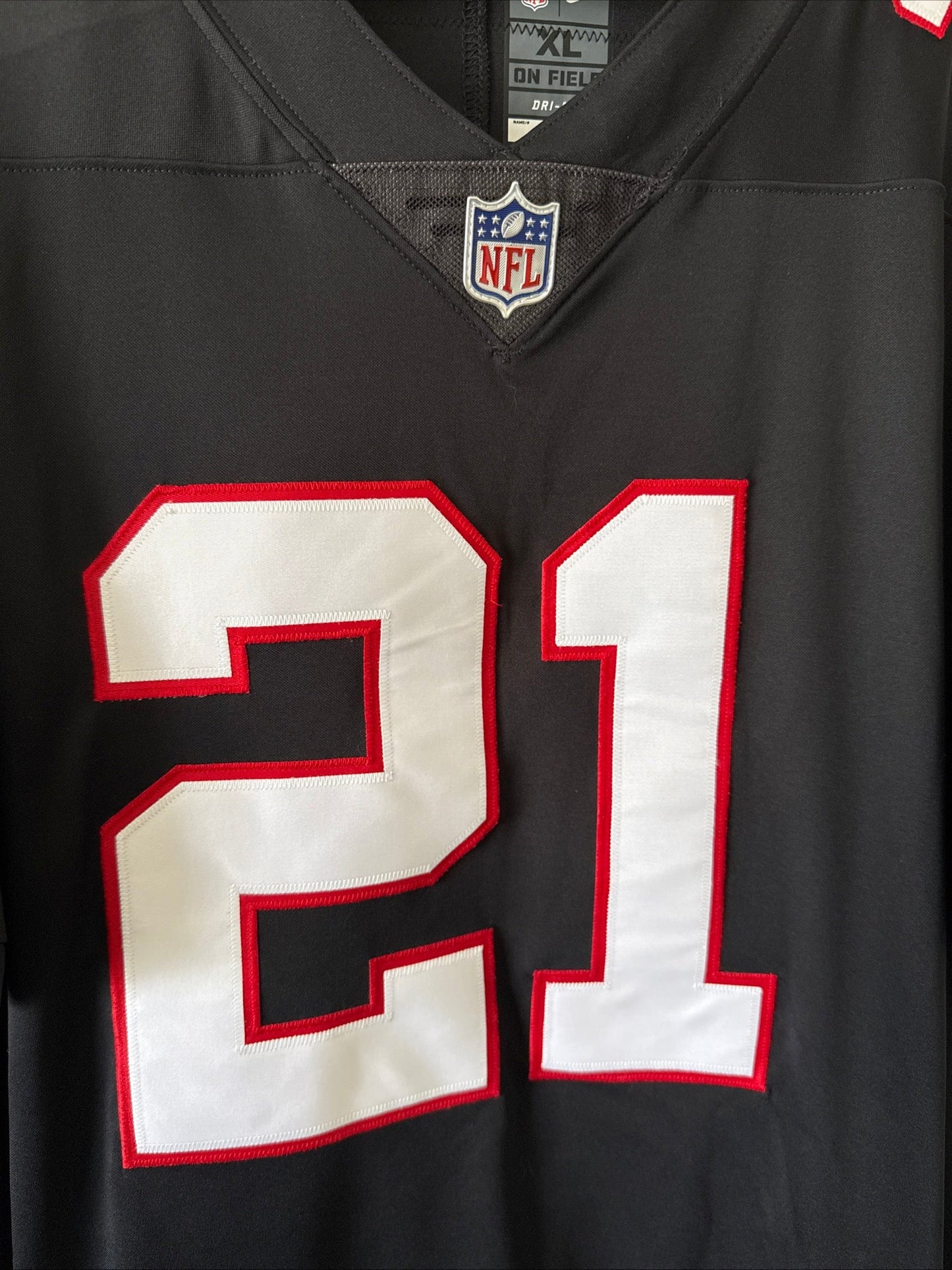 Men's Nike Deion Sanders 21 Atlanta Falcons Alt Vapor Lmtd Jersey Sz XL - RARE - Kyle’s Football Cards