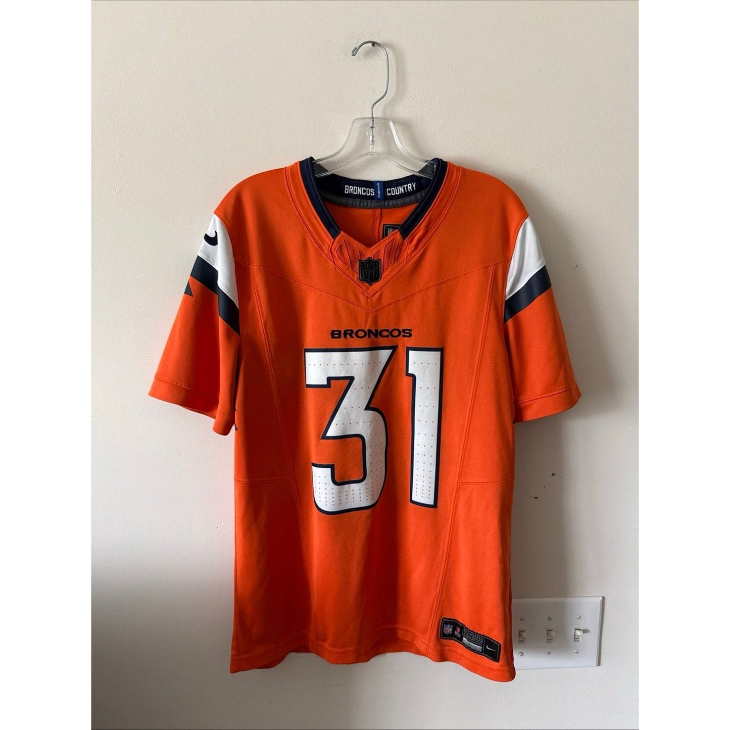 Men’s Nike Denver Broncos Justin Simmons 31 Vapor F.U.S.E. Jersey Sz S - Kyle’s Football Cards