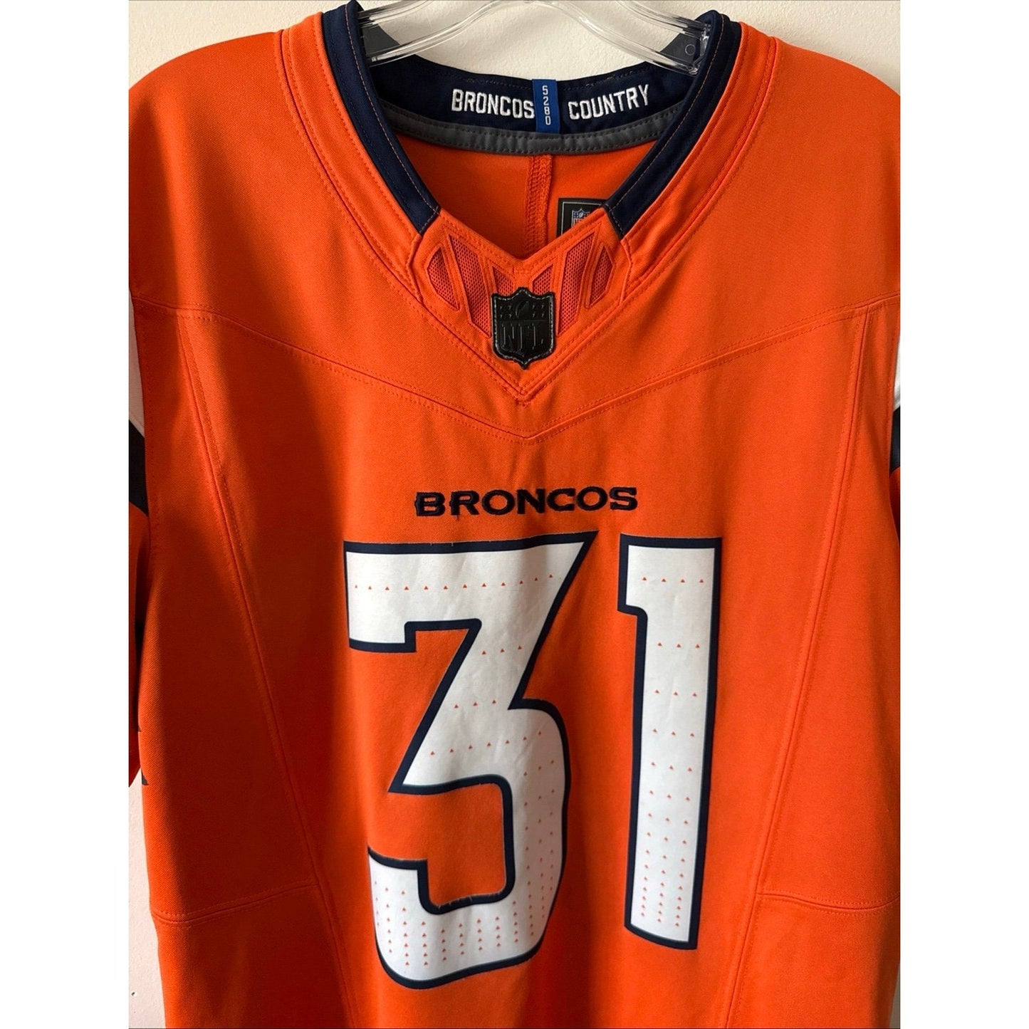 Men’s Nike Denver Broncos Justin Simmons 31 Vapor F.U.S.E. Jersey Sz S - Kyle’s Football Cards