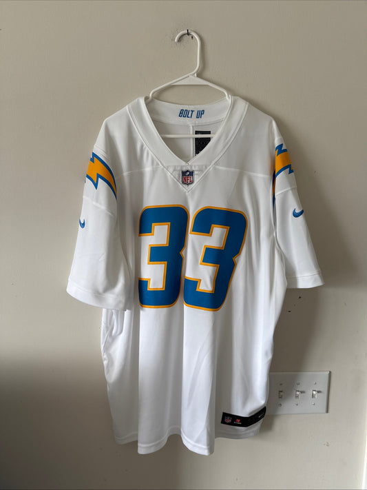 Men's Nike Derwin James 33 LA Chargers Vapor Limited NFL Jersey Sz 2XL - RARE - Kyle’s Football Cards