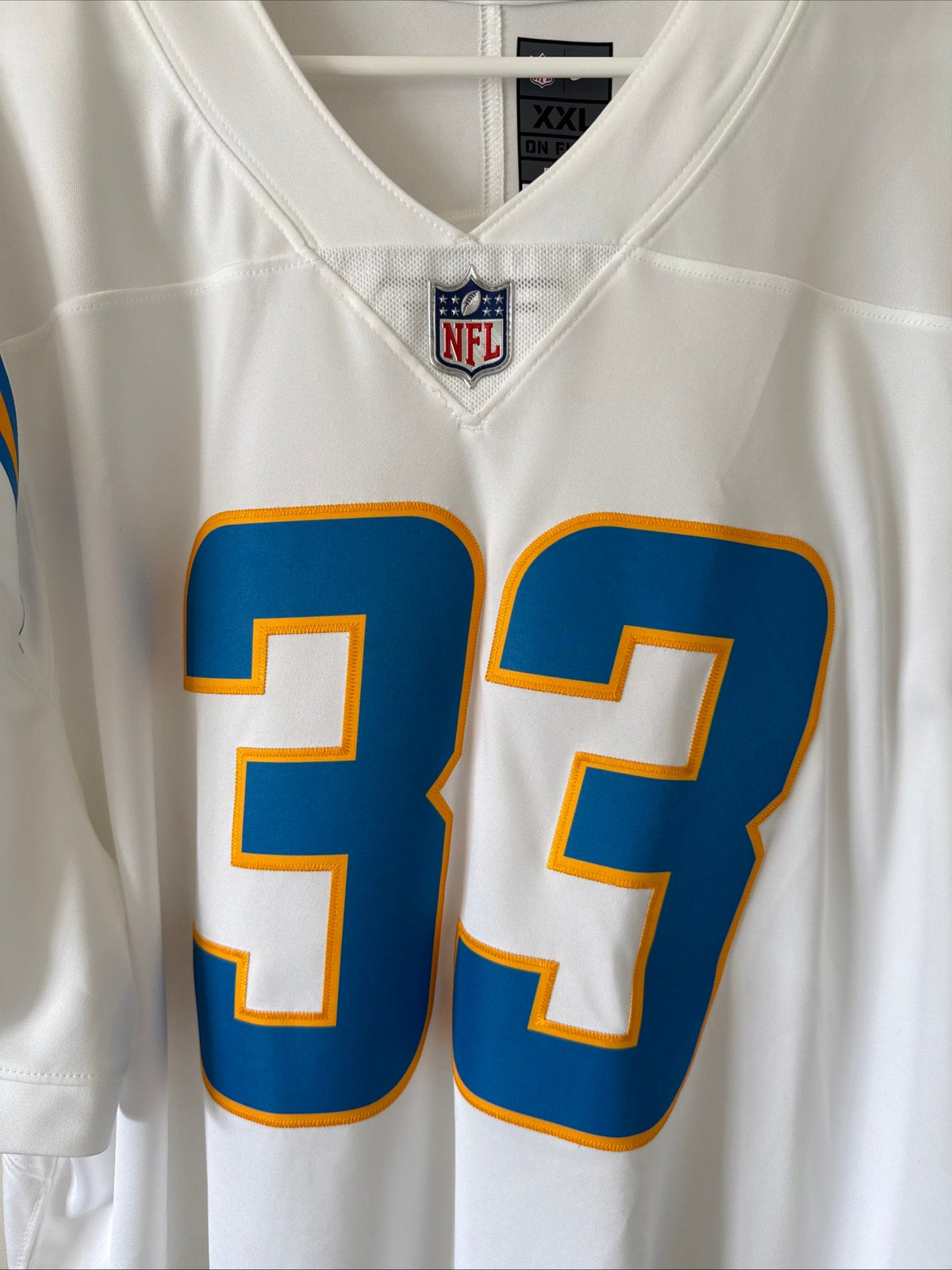 Men's Nike Derwin James 33 LA Chargers Vapor Limited NFL Jersey Sz 2XL - RARE - Kyle’s Football Cards