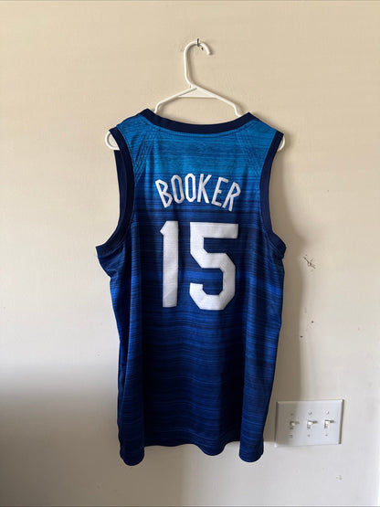 Men's Nike Devin Booker 15 Team USA 2024 Tokyo Olympics Jersey Sz L - RARE - Kyle’s Football Cards