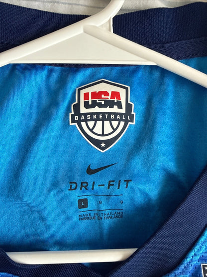 Men's Nike Devin Booker 15 Team USA 2024 Tokyo Olympics Jersey Sz L - RARE - Kyle’s Football Cards