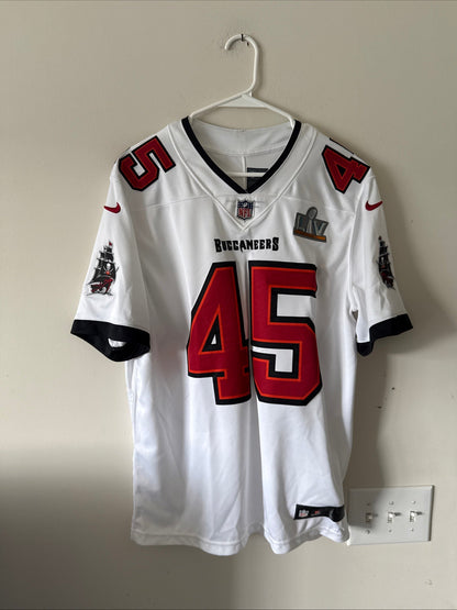 Men’s Nike Devin White 45 TB Buccaneers Super Bowl LV Vapor Lmtd Jersey Sz L - Kyle’s Football Cards