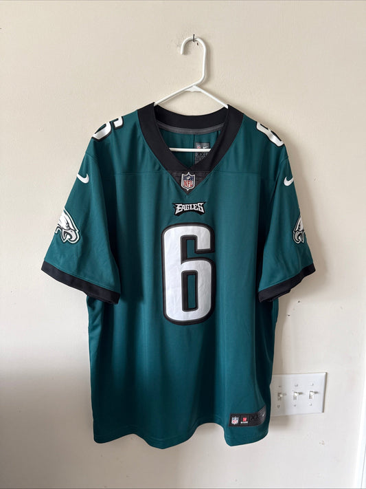 Men’s Nike DeVonta Smith #6 Philadelphia Eagles Vapor Lmtd Jersey Sz 2XL - RARE - Kyle’s Football Cards