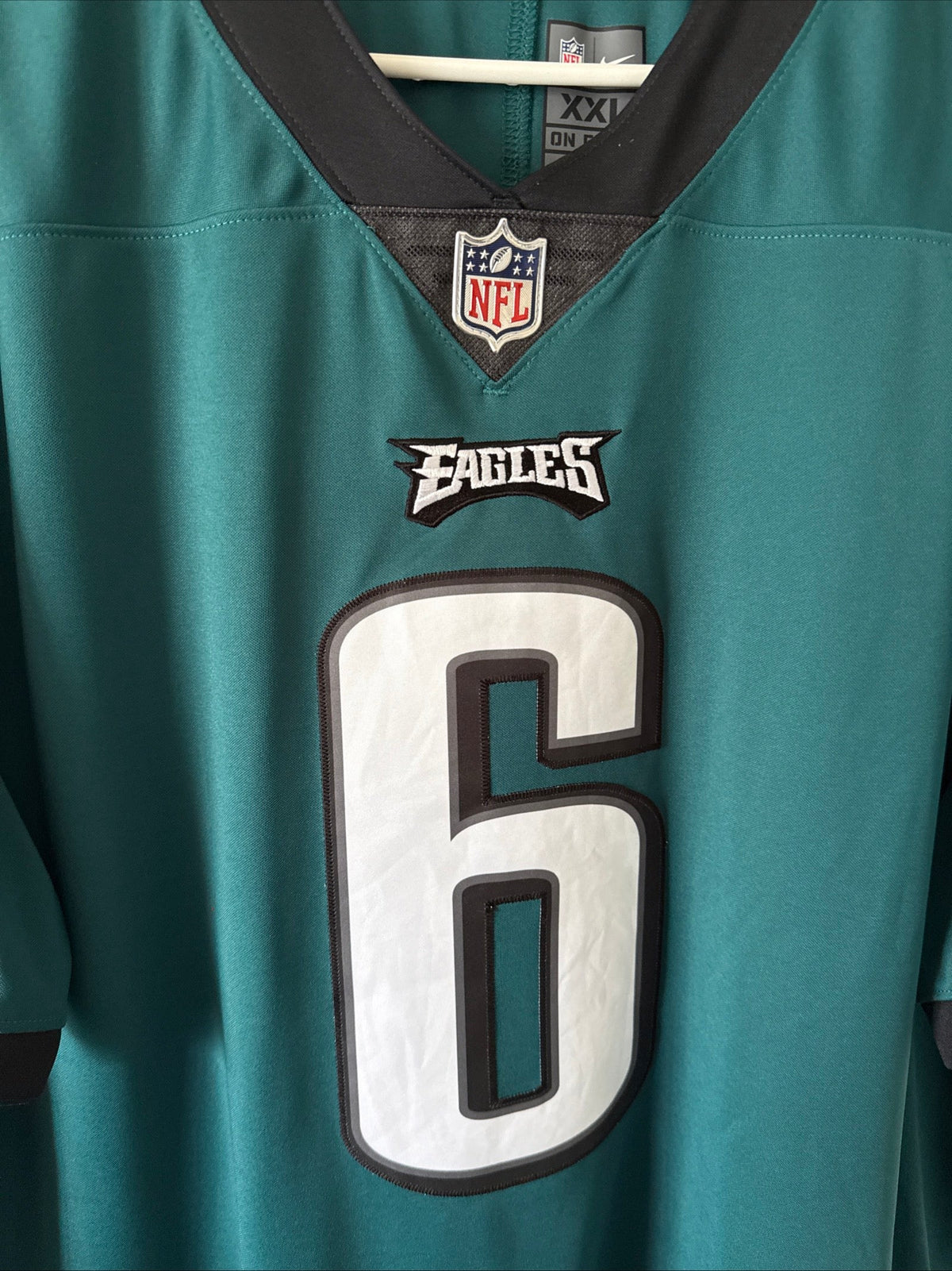 Men’s Nike DeVonta Smith #6 Philadelphia Eagles Vapor Lmtd Jersey Sz 2XL - RARE - Kyle’s Football Cards