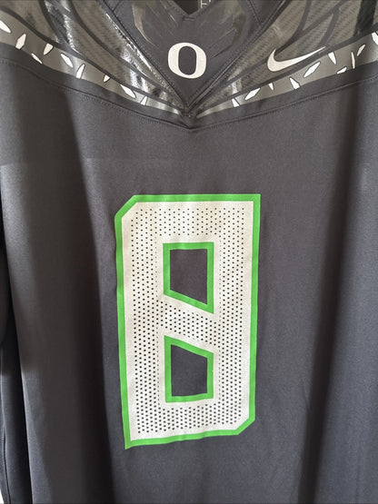 Men’s Nike Dillon Gabriel #0 Oregon Ducks 2024 NIL NCAA Jersey Sz XL Black RARE - Kyle’s Football Cards