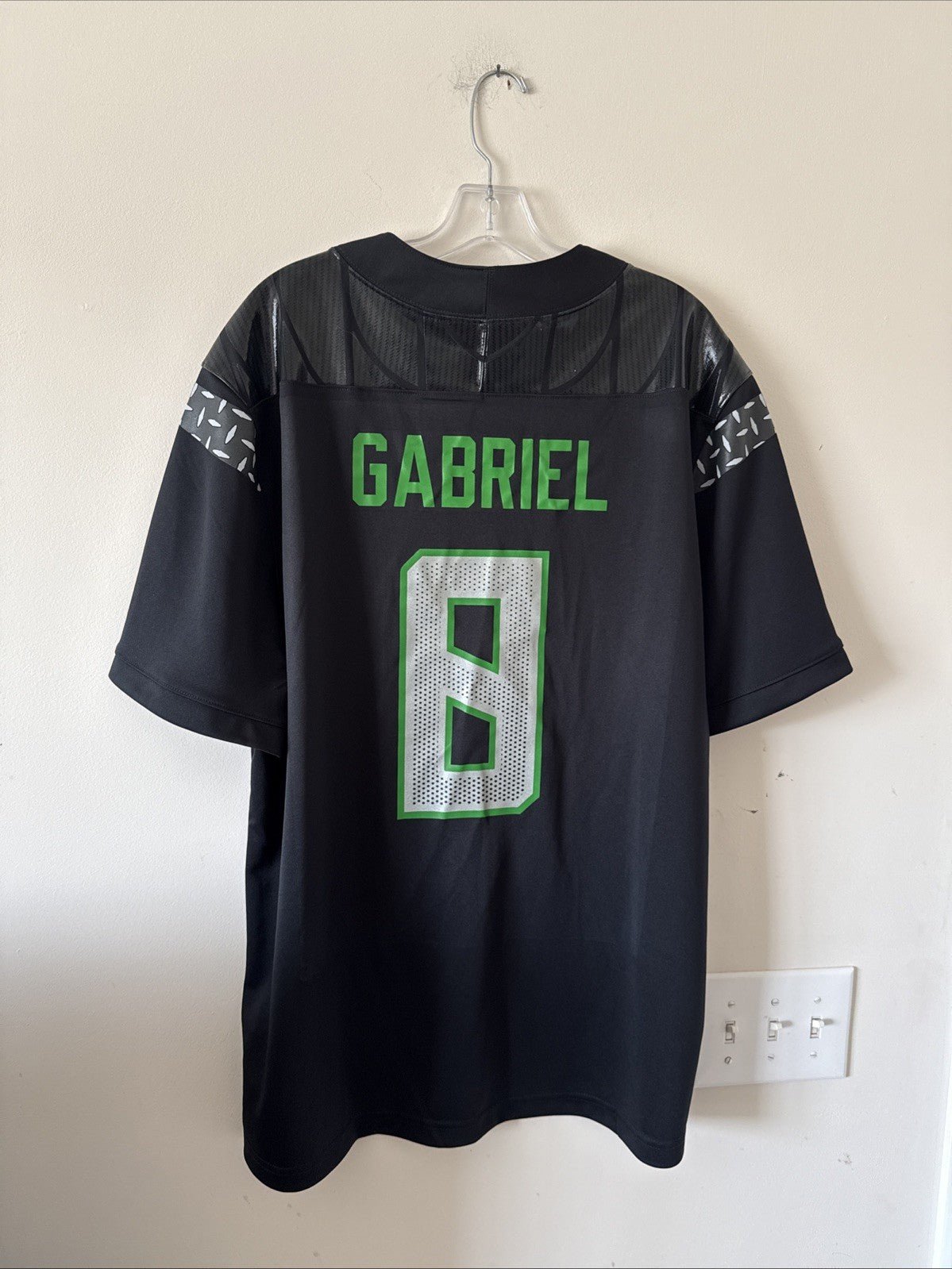 Men’s Nike Dillon Gabriel #0 Oregon Ducks 2024 NIL NCAA Jersey Sz XL Black RARE - Kyle’s Football Cards