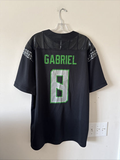 Men’s Nike Dillon Gabriel #0 Oregon Ducks 2024 NIL NCAA Jersey Sz XL Black RARE - Kyle’s Football Cards