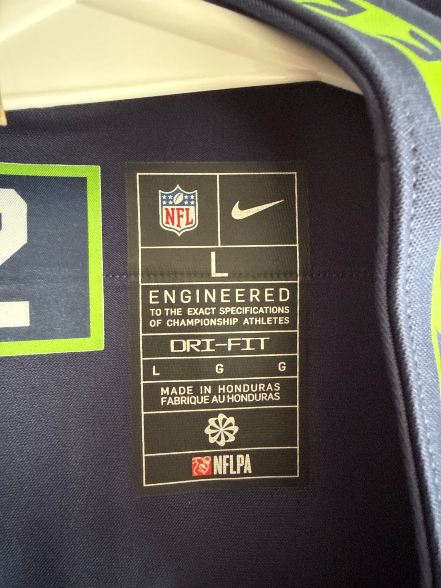Men’s Nike DK Metcalf 14 Seahawks 50th Season Vapor Lmtd Jersey Sz L - NWT RARE - Kyle’s Football Cards