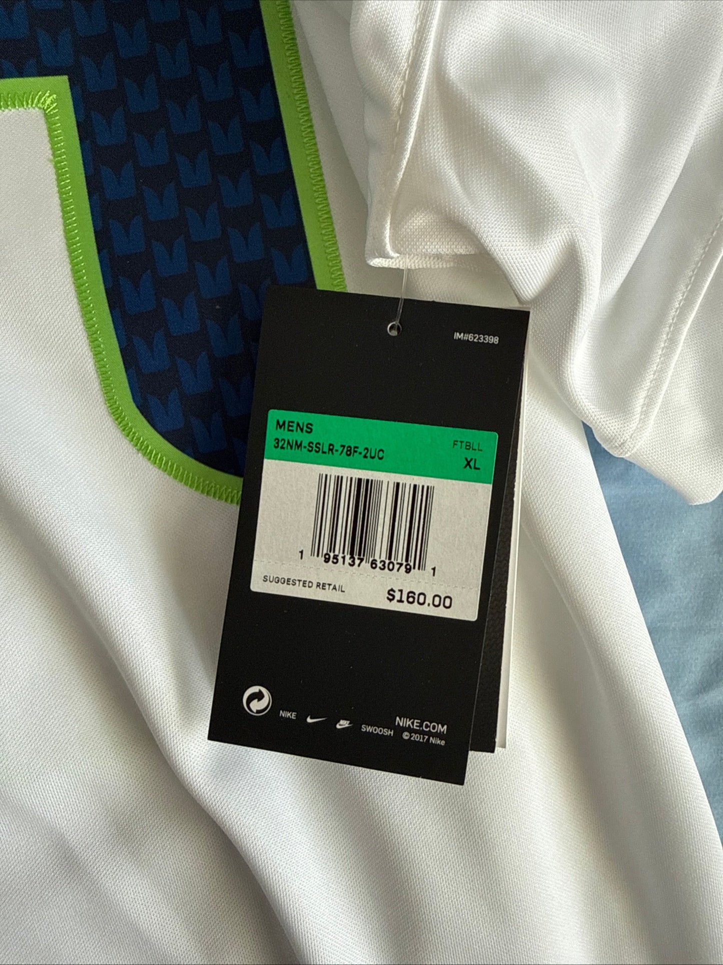 Men's Nike DK Metcalf 14 Seattle Seahawks Vapor Lmtd NFL Jersey Sz XL NWT RARE - Kyle’s Football Cards