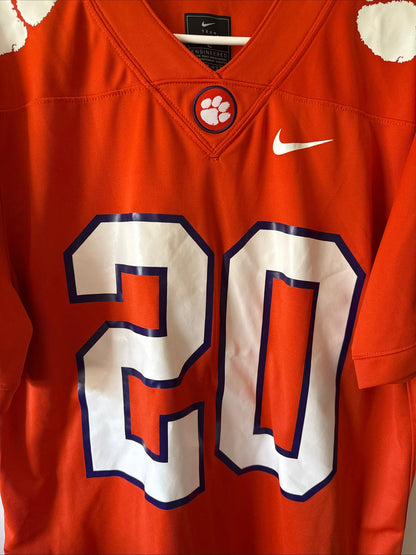 Men's Nike Domonique Thomas #20 Clemson Tigers NCAA Football Jersey Sz L - RARE - Kyle’s Football Cards