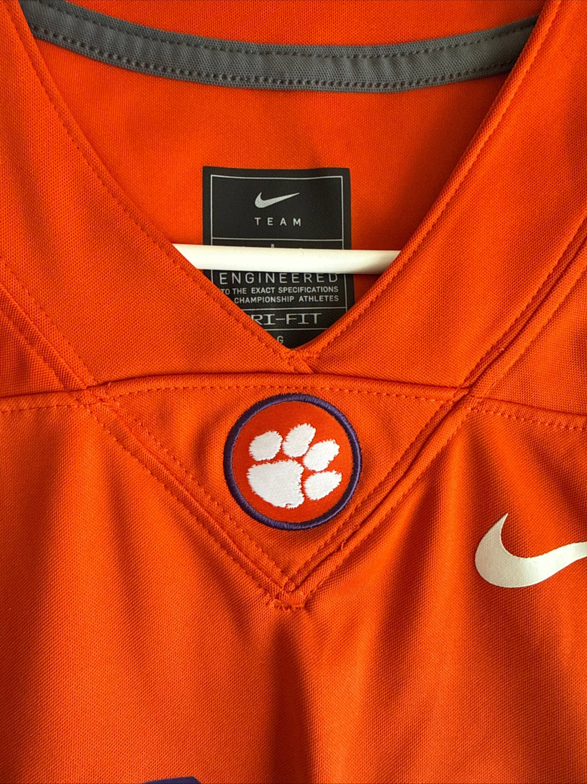 Men's Nike Domonique Thomas #20 Clemson Tigers NCAA Football Jersey Sz L - RARE - Kyle’s Football Cards