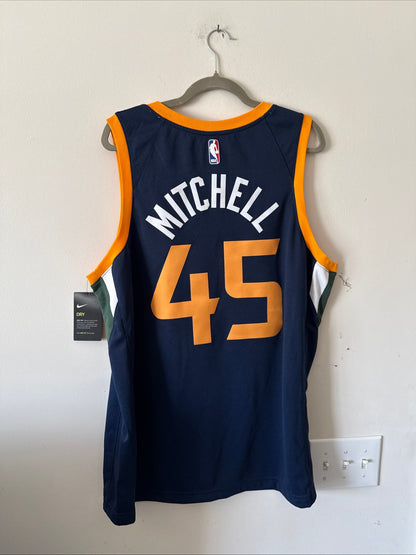 Men's Nike Donovan Mitchell 45 Utah Jazz 2020/21 Swingman Icon Jersey Sz 52 NWT - Kyle’s Football Cards