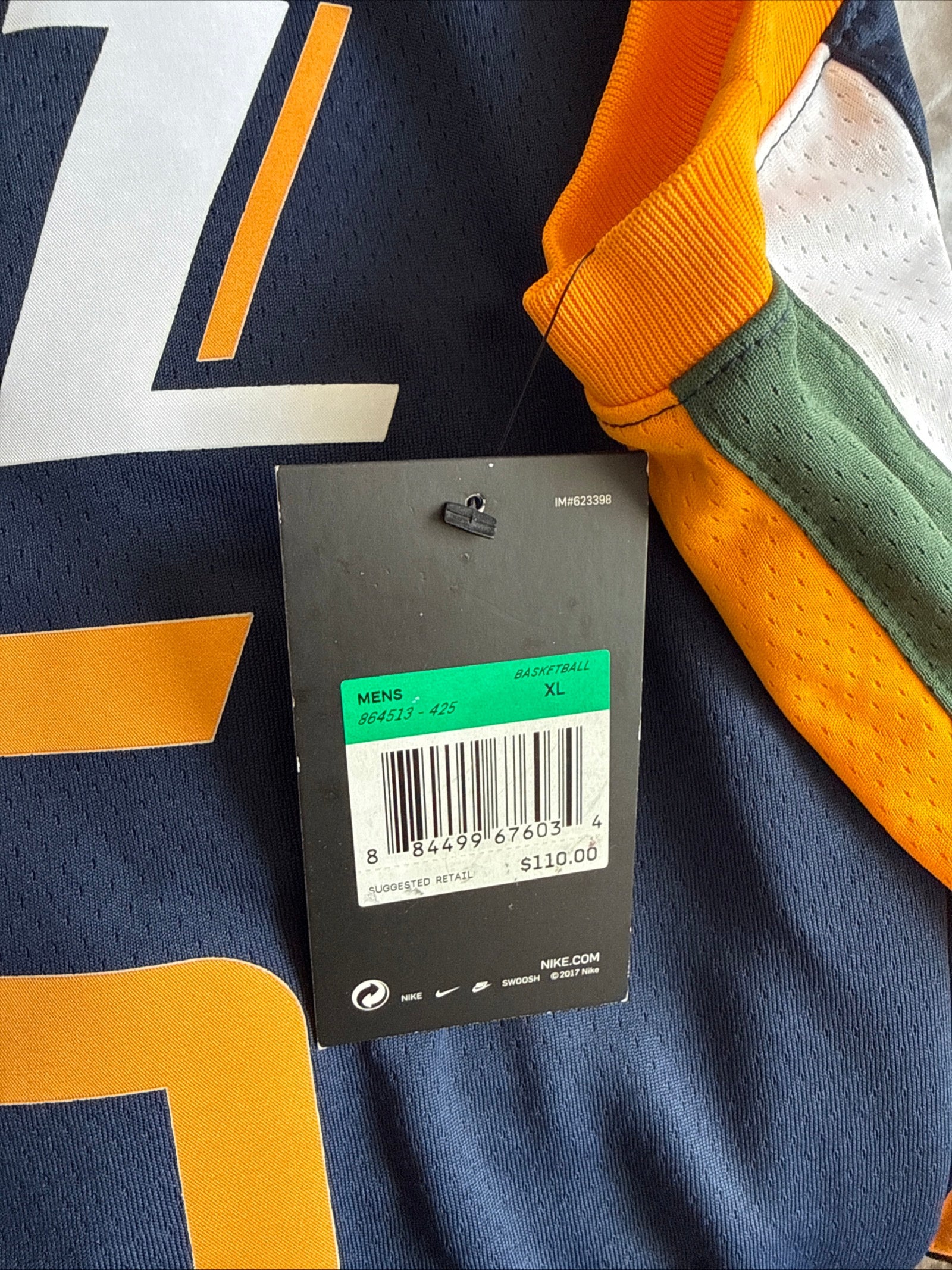 Men's Nike Donovan Mitchell 45 Utah Jazz 2020/21 Swingman Icon Jersey Sz 52 NWT - Kyle’s Football Cards