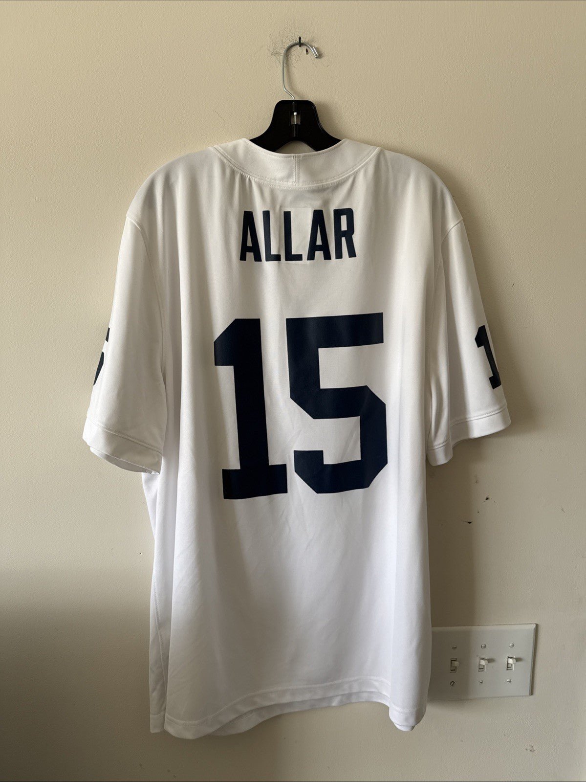 Men’s Nike Drew Allar 15 Penn State Nittany Lions NCAA Football Jersey Sz XL - Kyle’s Football Cards