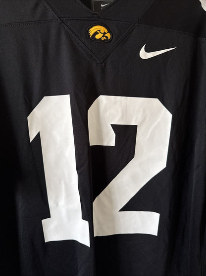 Men’s Nike Drew McNAMARA 12 Iowa Hawkeyes NCAA Football Jersey Sz M - RARE - Kyle’s Football Cards
