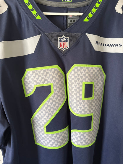 Men’s Nike Earl Thomas III 29 Seattle Seahawks Vapor Lmtd Jersey Sz 2XL - RARE - Kyle’s Football Cards