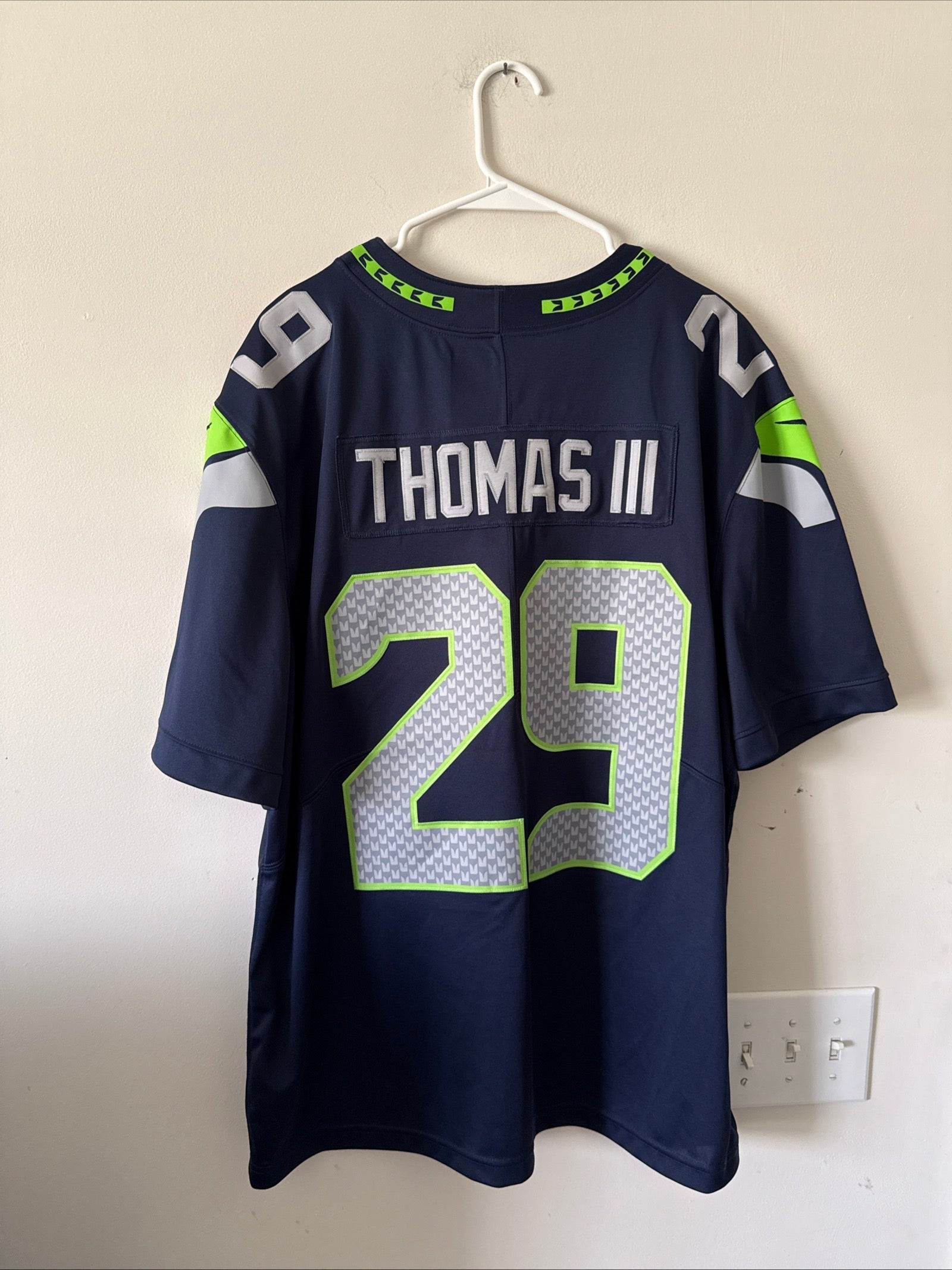 Men’s Nike Earl Thomas III 29 Seattle Seahawks Vapor Lmtd Jersey Sz 2XL - RARE - Kyle’s Football Cards