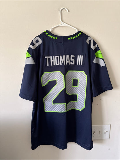 Men’s Nike Earl Thomas III 29 Seattle Seahawks Vapor Lmtd Jersey Sz 2XL - RARE - Kyle’s Football Cards