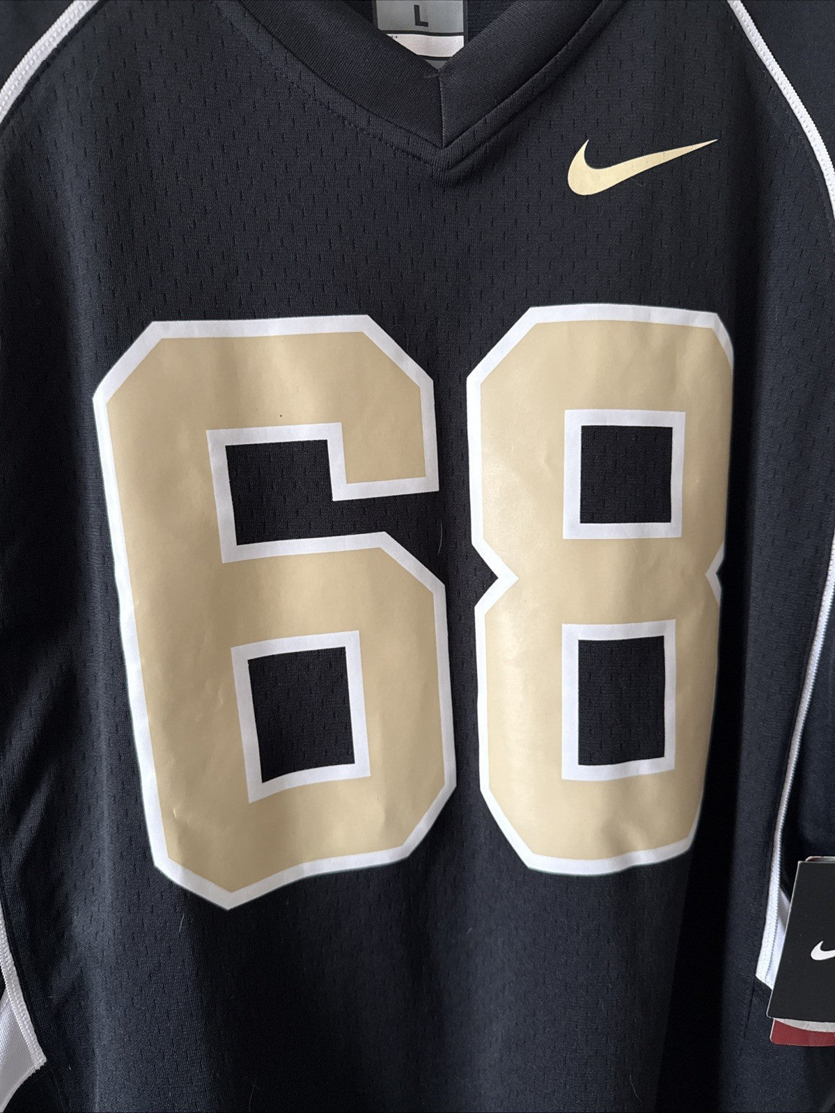 Men’s Nike Ed Bradley 68 Wake Forest Jersey Sz L - Black RARE NWT - Kyle’s Football Cards