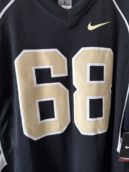 Men’s Nike Ed Bradley 68 Wake Forest Jersey Sz L - Black RARE NWT - Kyle’s Football Cards