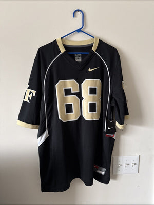 Men’s Nike Ed Bradley #68 Wake Forest Jersey Sz L - Black RARE NWT