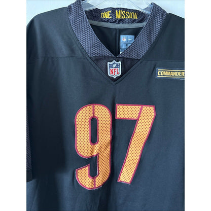 Men’s Nike Eddie Goldman 97 Washington Commanders Alternate Jersey Sz S - Black - Kyle’s Football Cards