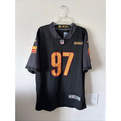 Men’s Nike Eddie Goldman 97 Washington Commanders Alternate Jersey Sz S - Black - Kyle’s Football Cards