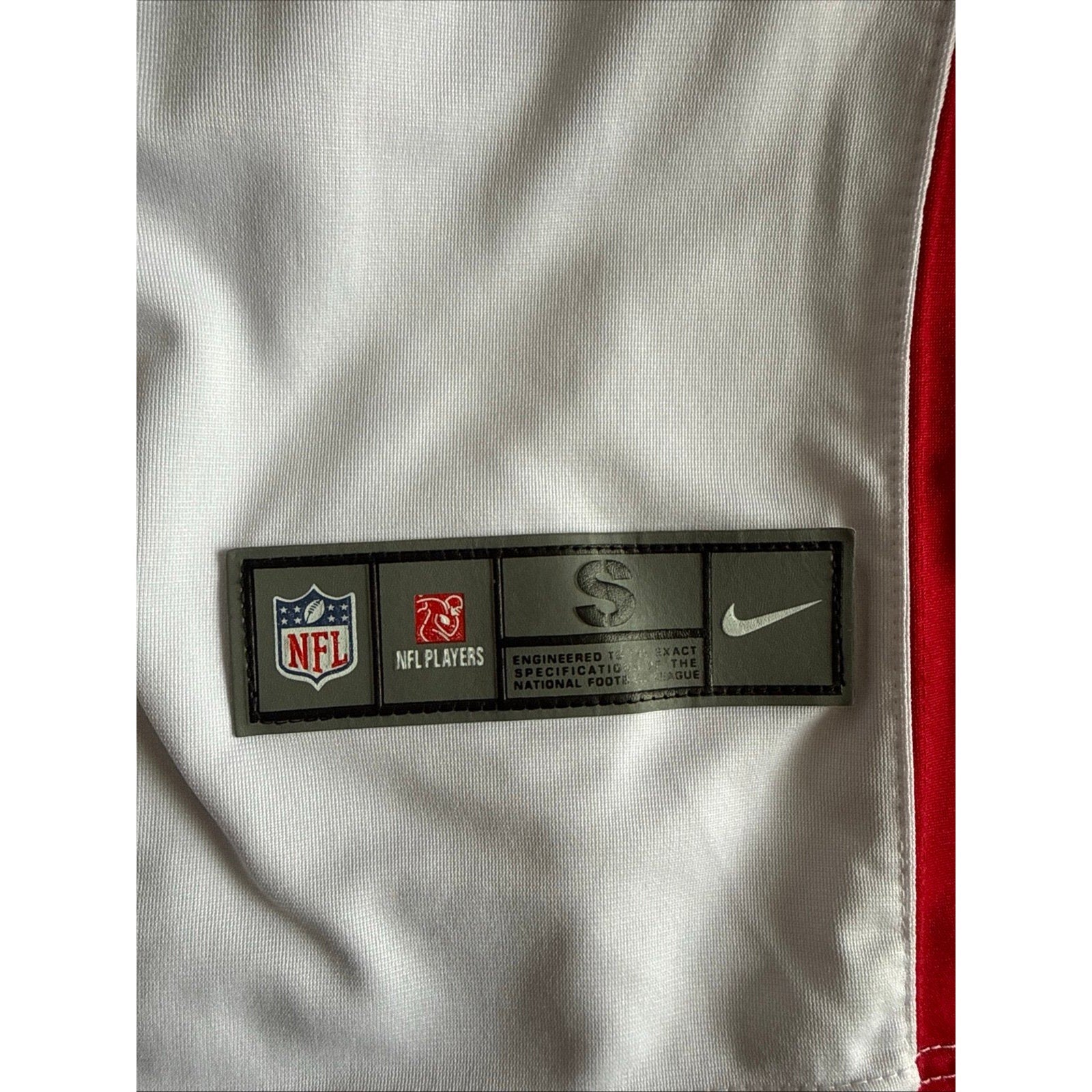 Men's Nike Eddie Goldman 99 Atlanta Falcons Team Game Jersey Sz S - White - Kyle’s Football Cards