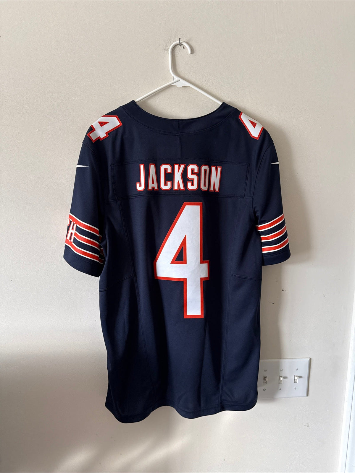 Men's Nike Eddie Jackson #4 Chicago Bears Vapor Lmtd NFL Jersey Sz L - Blue RARE - Kyle’s Football Cards