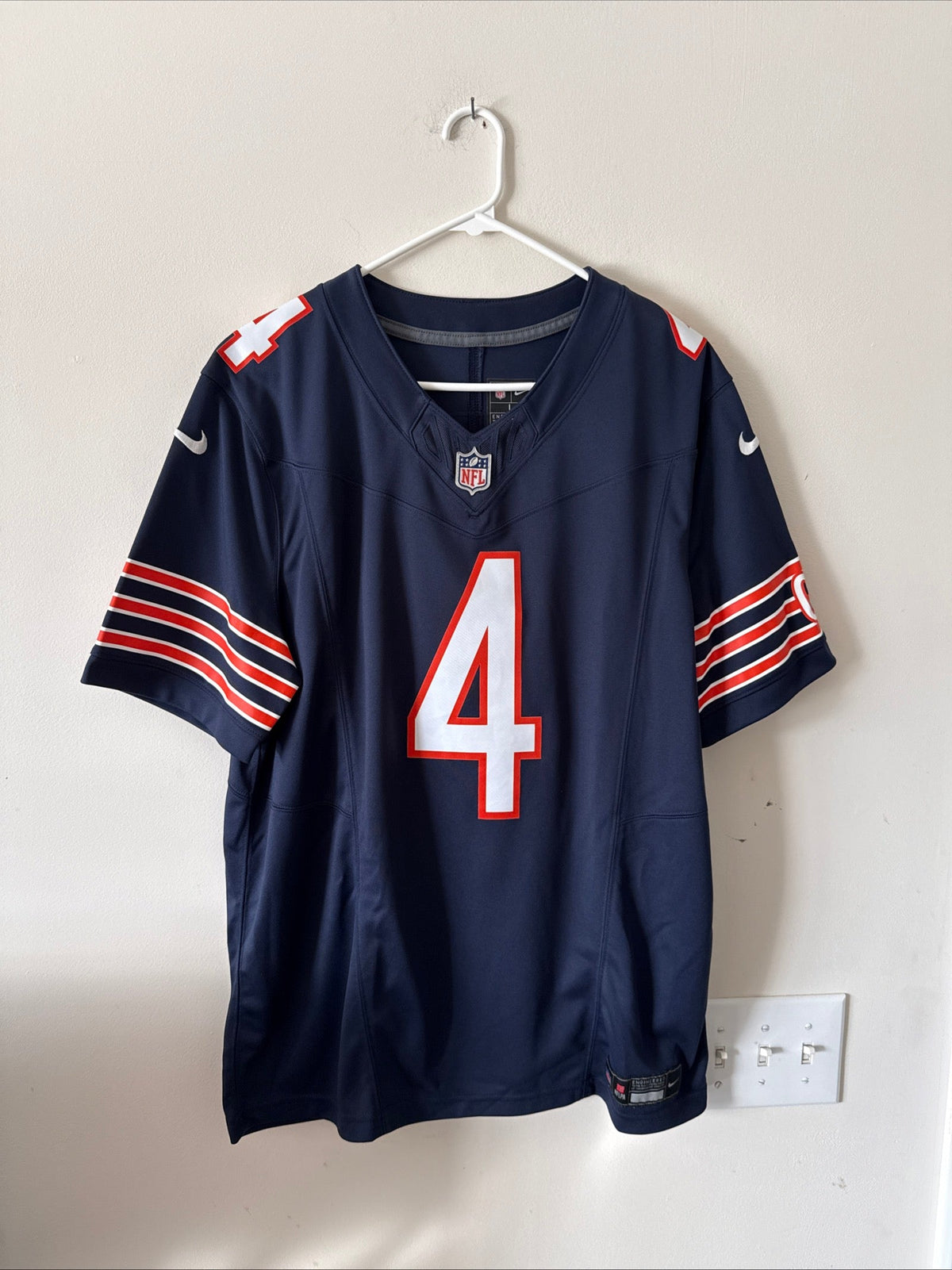 Men's Nike Eddie Jackson #4 Chicago Bears Vapor Lmtd NFL Jersey Sz L - Blue RARE - Kyle’s Football Cards