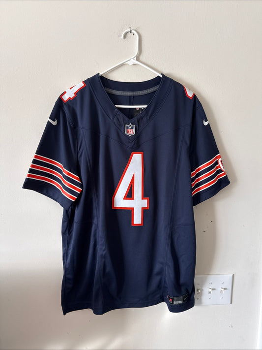 Men's Nike Eddie Jackson #4 Chicago Bears Vapor Lmtd NFL Jersey Sz L - Blue RARE - Kyle’s Football Cards