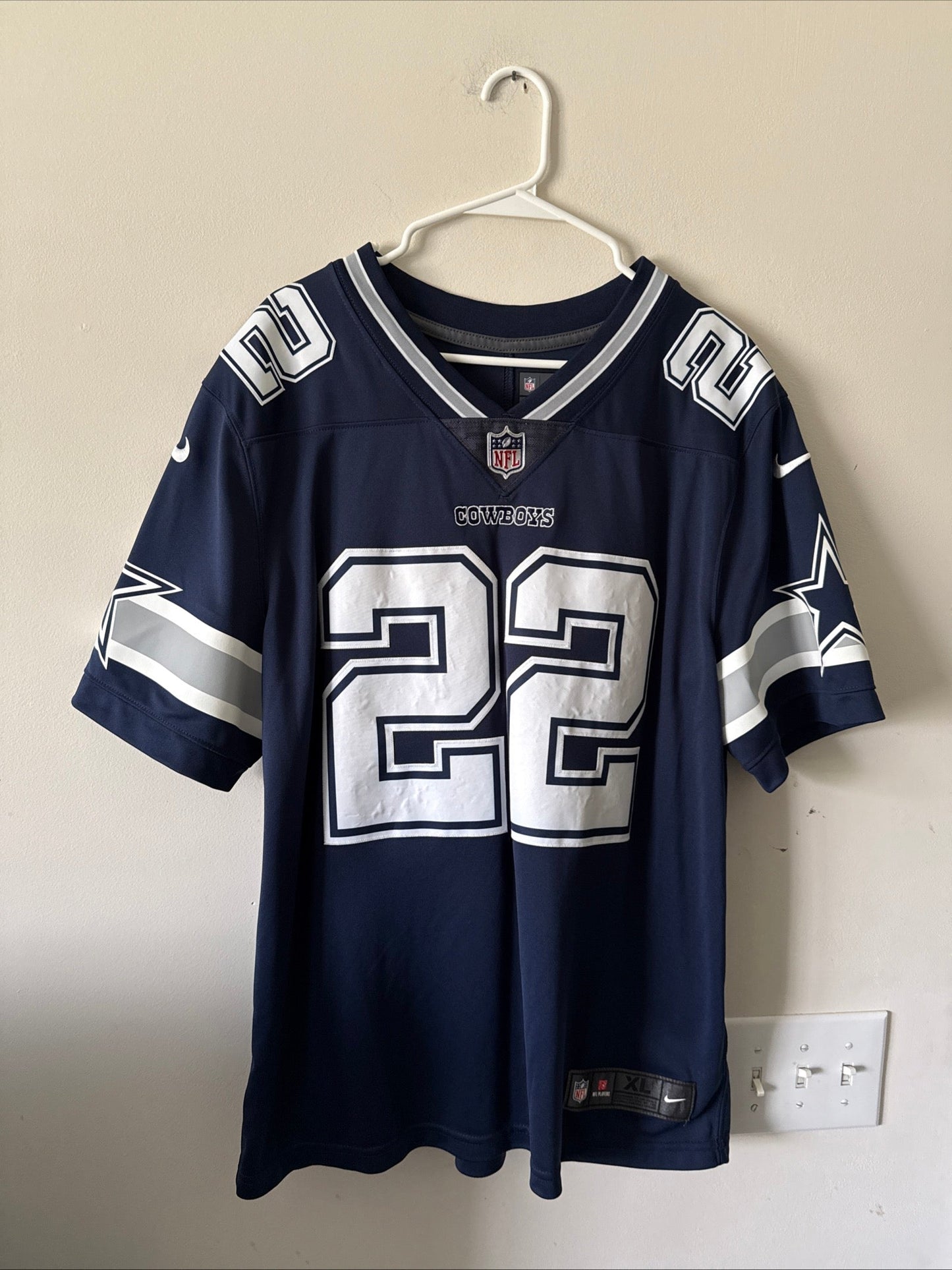 Men's Nike Emmitt Smith 22 Dallas Cowboys Vapor Lmtd NFL Jersey Sz XL - RARE - Kyle’s Football Cards