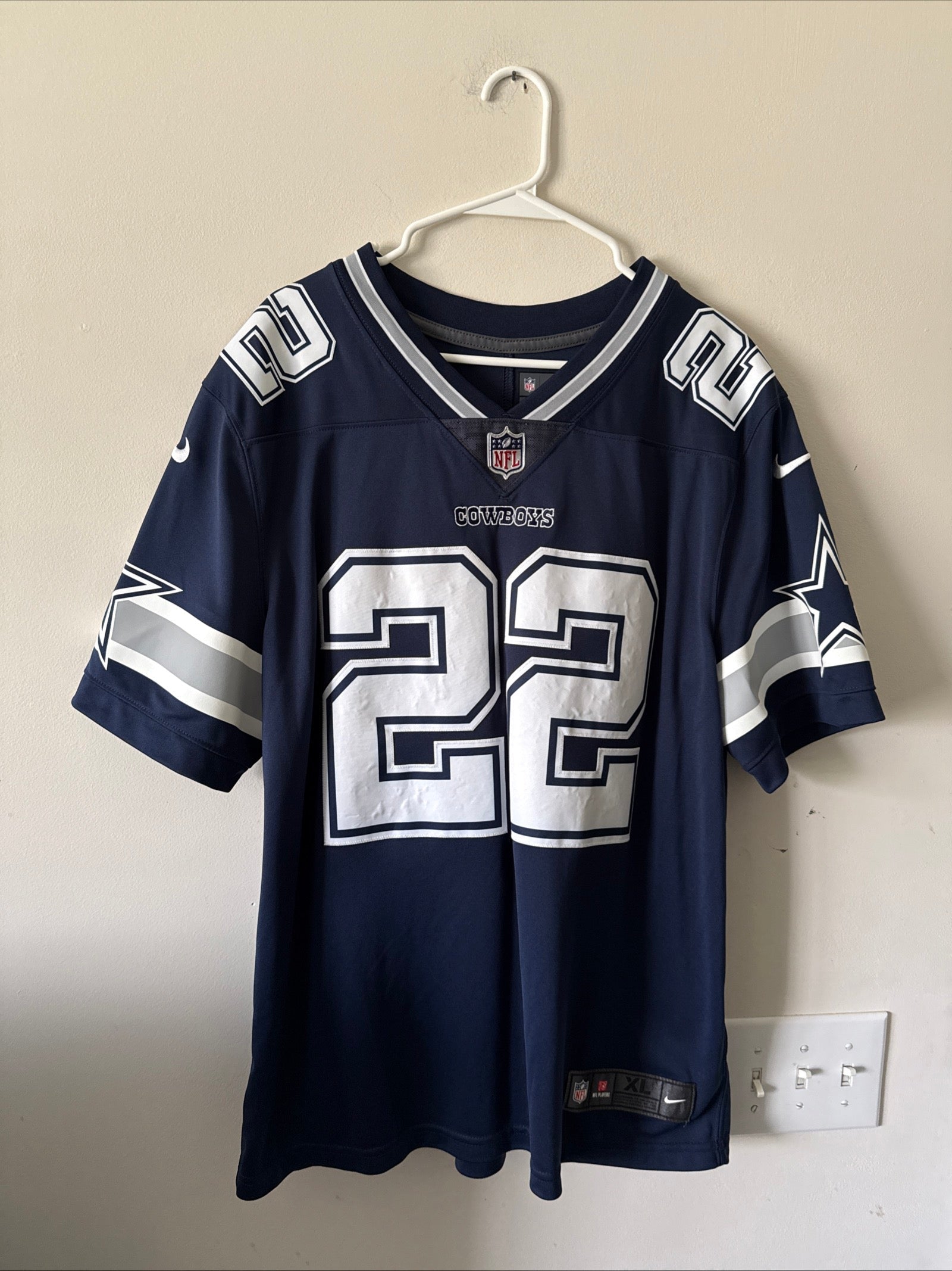 Men's Nike Emmitt Smith 22 Dallas Cowboys Vapor Lmtd NFL Jersey Sz XL - RARE - Kyle’s Football Cards