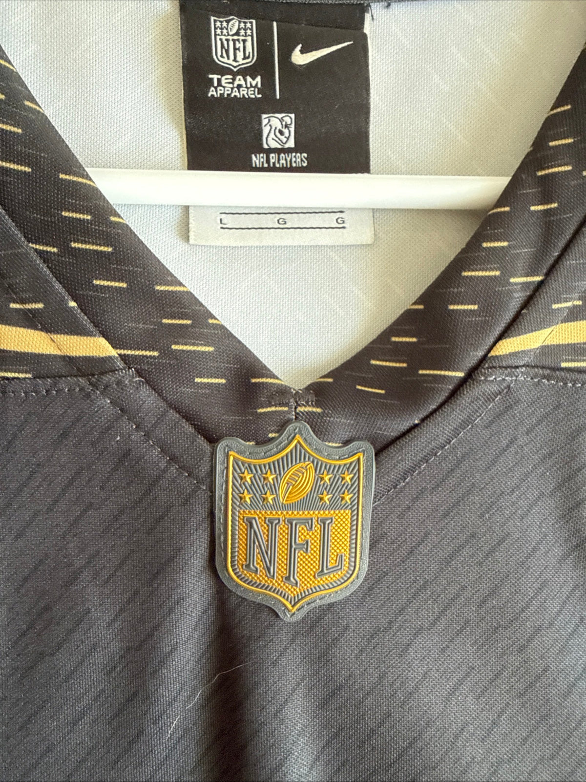 Men’s Nike Ezekiel Ansah #94 Detroit Lions 2016 Pro Bowl NFL Jersey Sz L - RARE - Kyle’s Football Cards
