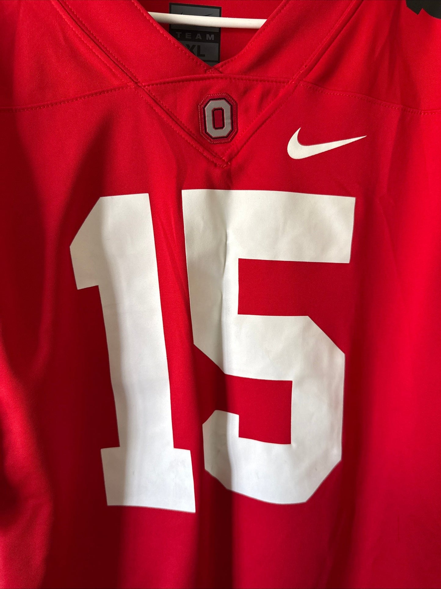 Men's Nike Ezekiel Elliott 15 Ohio State Buckeyes NCAA Jersey Sz XL - Red RARE - Kyle’s Football Cards