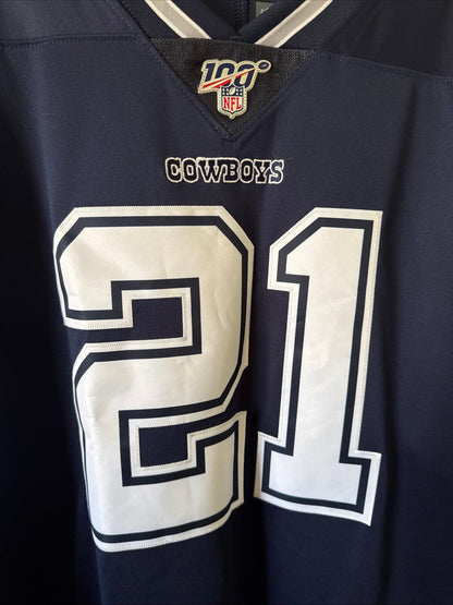 Men's Nike Ezekiel Elliott 21 Cowboys Vapor Lmtd 100 Seasons Jersey Sz XL RARE - Kyle’s Football Cards