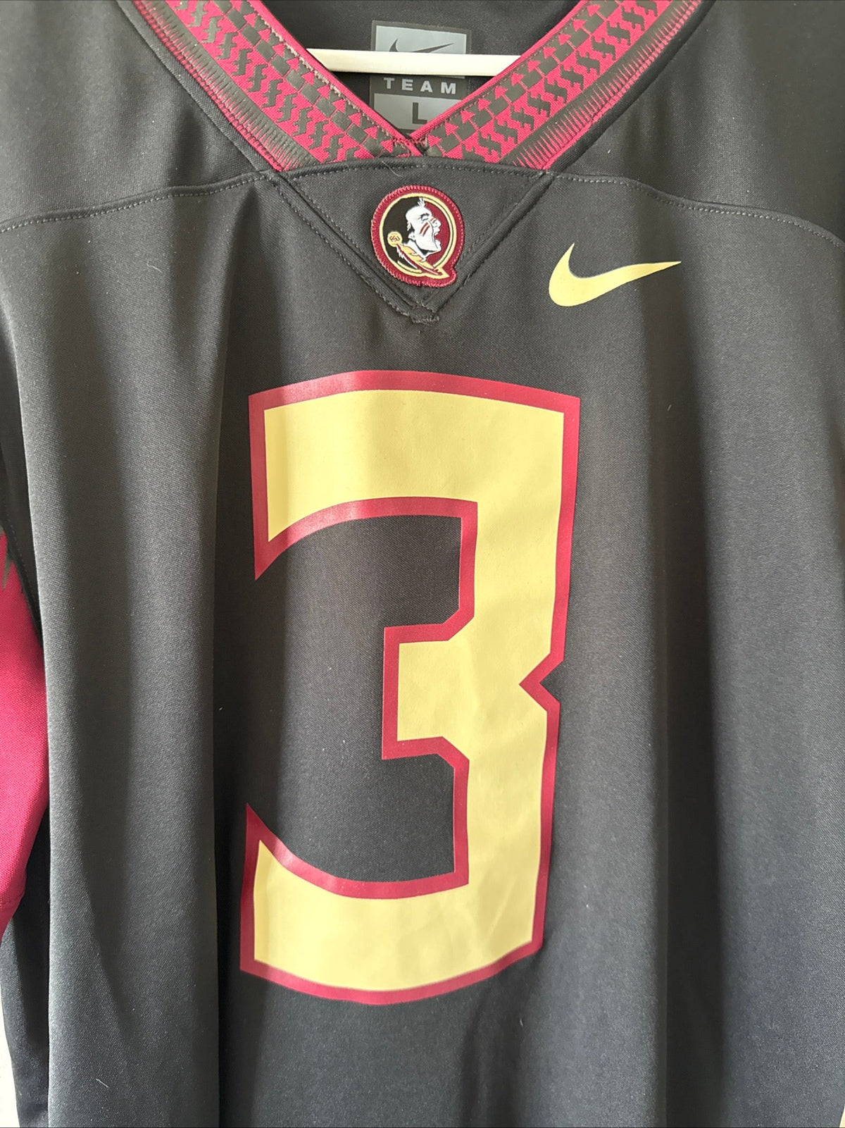 Men's Nike Florida State Seminoles 3 Alternate NCAA Game Jersey Sz L - RARE - Kyle’s Football Cards