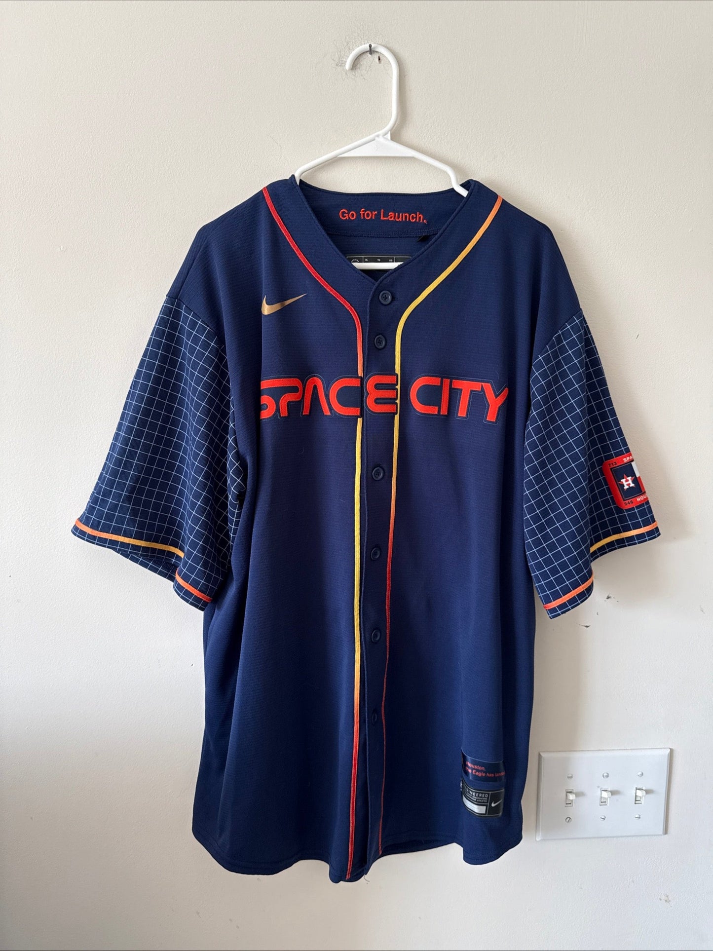 MEN’S NIKE FRAMBER VALDEZ 59 HOUSTON ASTROS CITY CONNECT MLB JERSEY SZ XL RARE - Kyle’s Football Cards