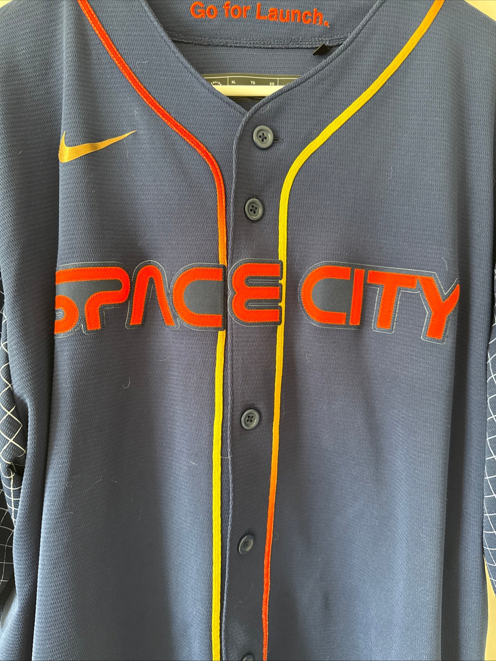 MEN’S NIKE FRAMBER VALDEZ 59 HOUSTON ASTROS CITY CONNECT MLB JERSEY SZ XL RARE - Kyle’s Football Cards