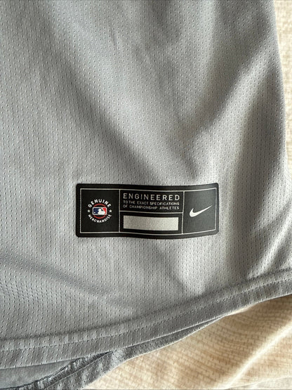 Men's Nike Francisco Lindor #12 New York Mets Road Lmtd Jersey Sz XL - Gray RARE - Kyle’s Football Cards