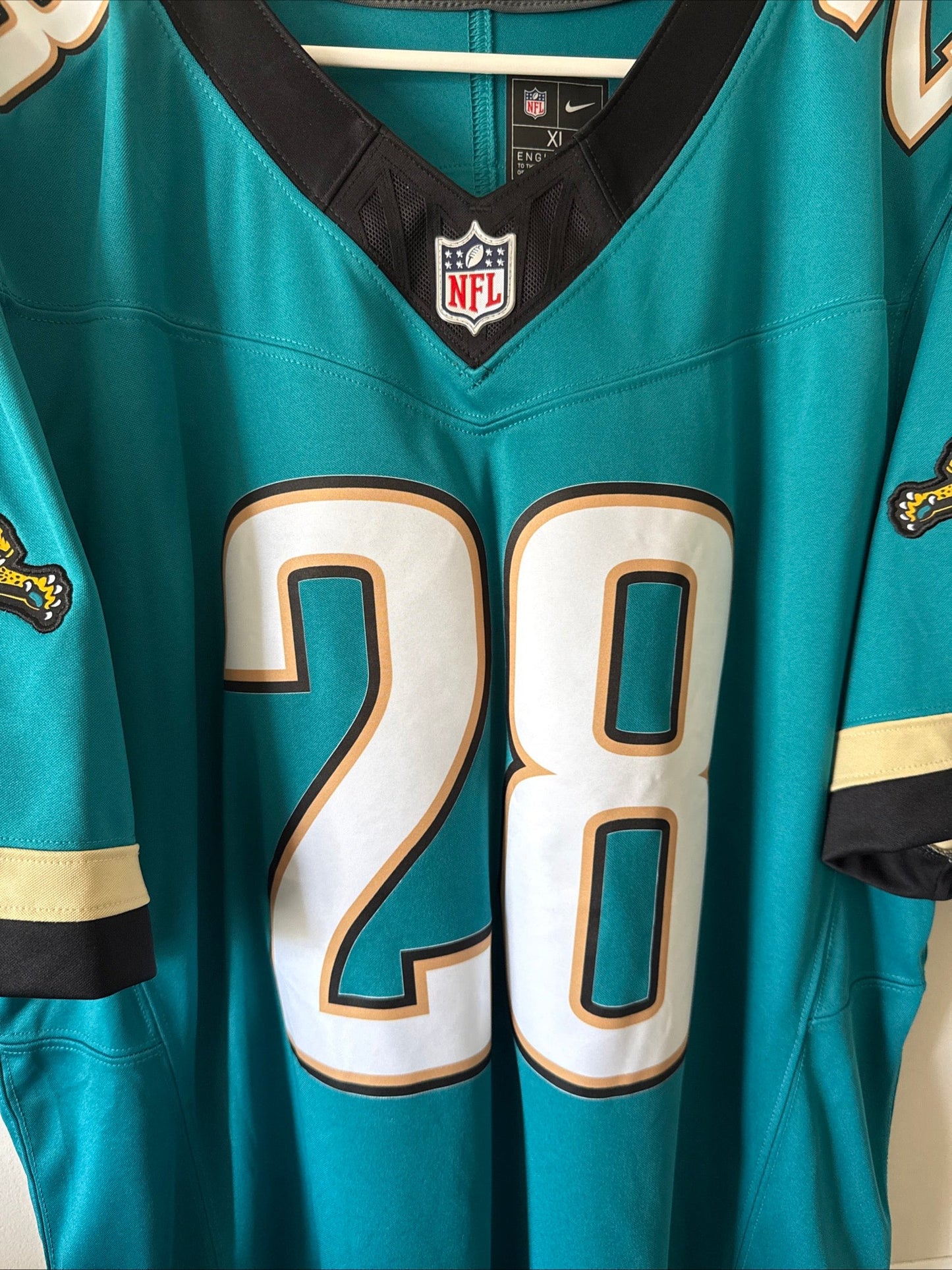 Men’s Nike Fred Taylor 28 Jacksonville Jaguars Vapor Lmtd Jersey Sz XL - RARE - Kyle’s Football Cards