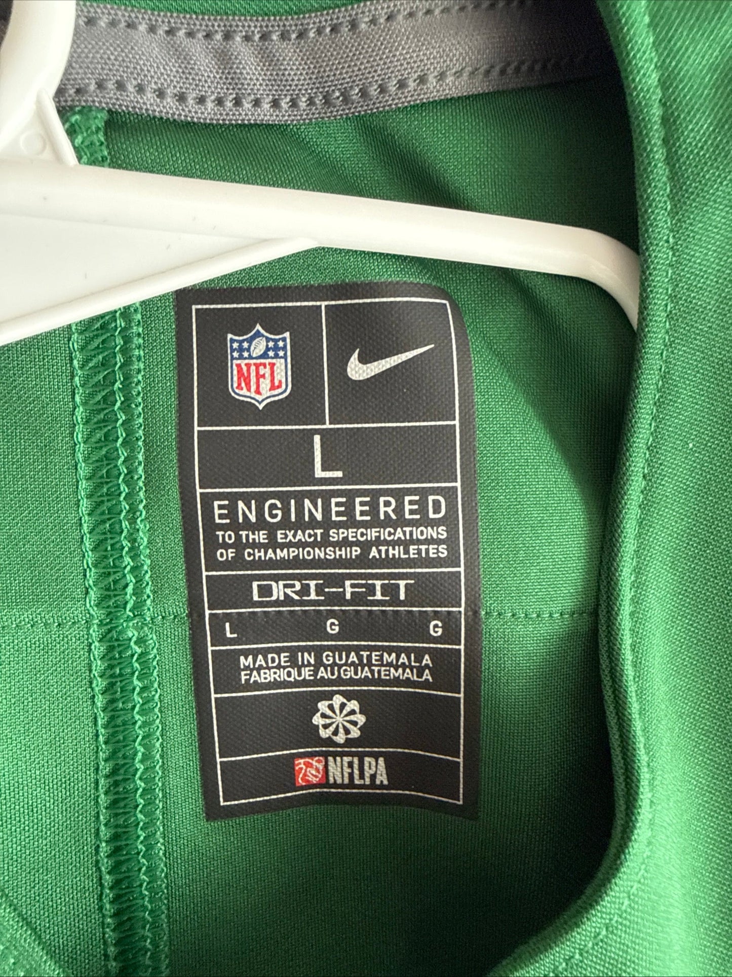 Men's Nike Garrett Wilson 17 New York Jets Vapor Lmtd NFL Jersey Sz L - RARE - Kyle’s Football Cards