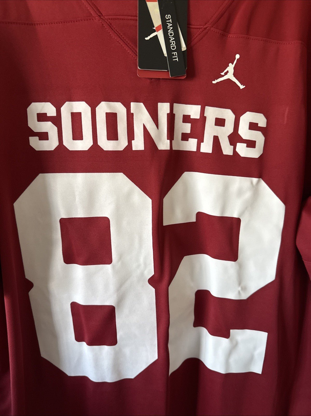 Men’s Nike Gavin Freeman 82 Oklahoma Sooners Football Jersey Sz XL - NWT RARE - Kyle’s Football Cards