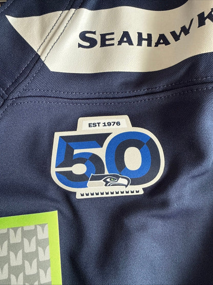 Men’s Nike Geno Smith 7 Seahawks 50th Anniversary Vapor Lmtd Jersey Sz XL RARE - Kyle’s Football Cards