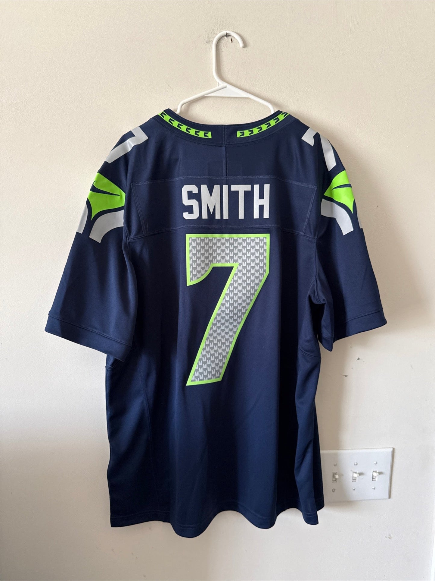 Men’s Nike Geno Smith 7 Seahawks 50th Anniversary Vapor Lmtd Jersey Sz XL RARE - Kyle’s Football Cards