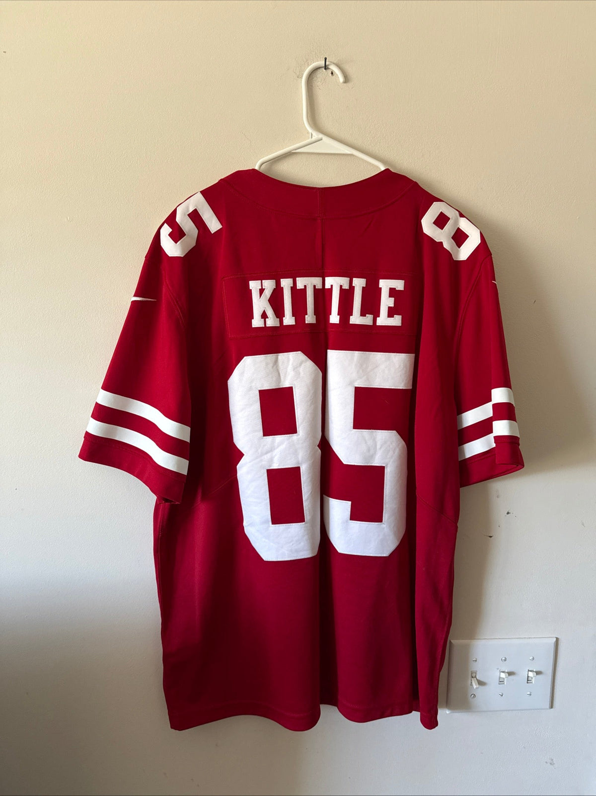 Men’s Nike George Kittle #85 SF 49ers 75th Anniversary Vapor Lmtd Jersey Sz XL - Kyle’s Football Cards