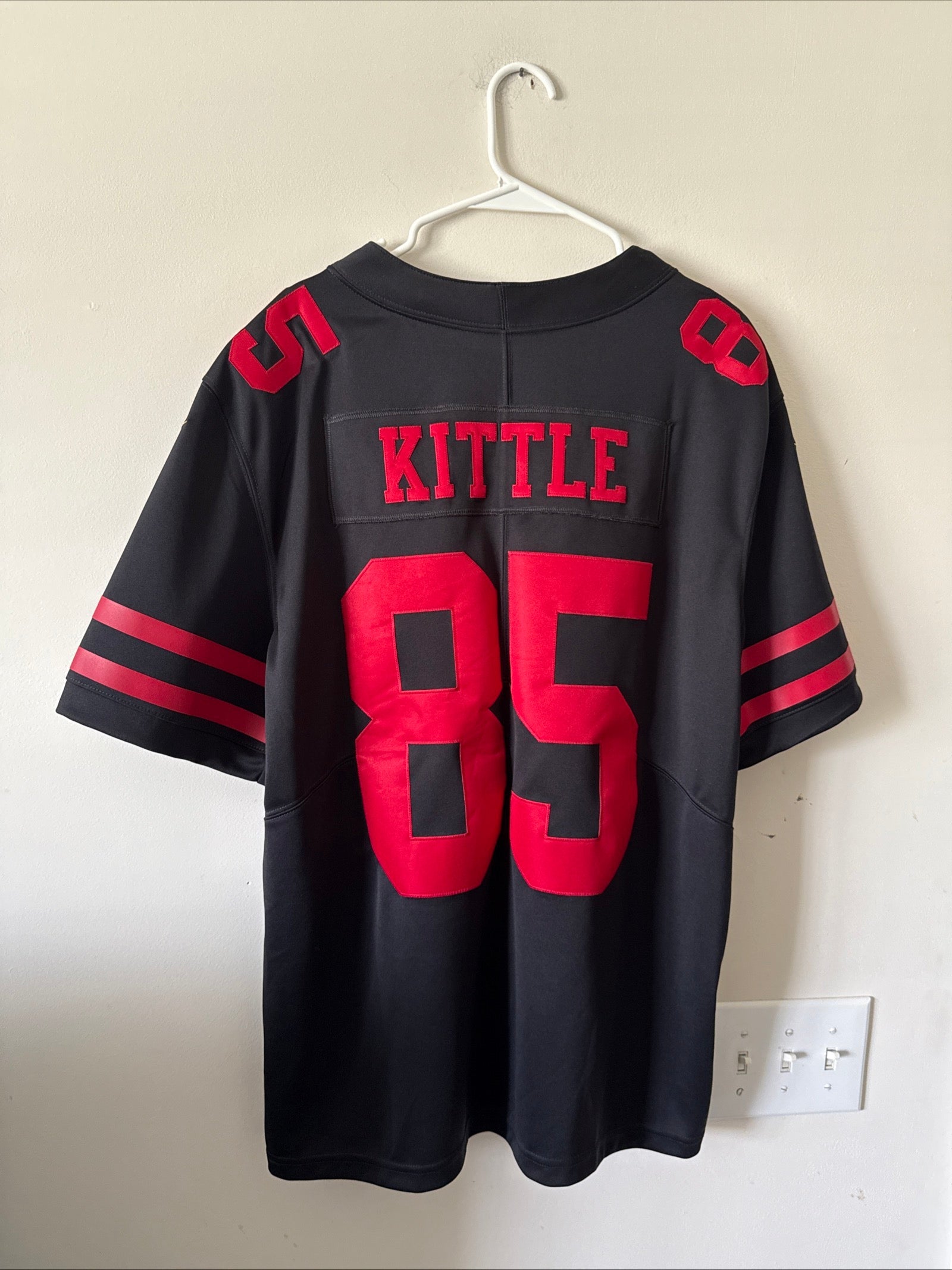 Men's Nike George Kittle 85 SF 49ers Vapor Lmtd Color Rush Jersey Sz XL - RARE - Kyle’s Football Cards
